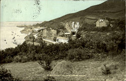 Aberdovey Village From Above England Postcard Postcard