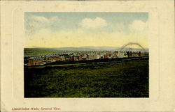 Llandrindod Wells,General View Wales Postcard Postcard