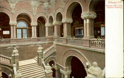 Western Stair Case Capitol Building Albany, NY Postcard Postcard