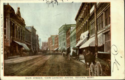 Main Street View Looking South Postcard