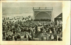 Scene At Long Beach Postcard