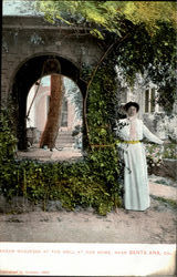 Madam Modjeska At The Well At Her Home Santa Ana, CA Postcard Postcard