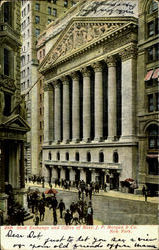 Stock Exchange And Office Of Mess. J. P. Morgan & Co New York, NY Postcard Postcard