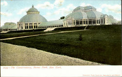 The Conservatory, Bronx Park Postcard