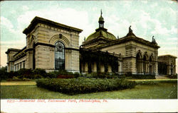 Memorial Hall, Fairmount Park Philadelphia, PA Postcard Postcard