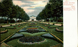 Sunken Gardens Horticultural Hall, Fairmount Park Philadelphia, PA Postcard Postcard