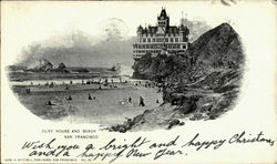 Cliff House And Beach Postcard