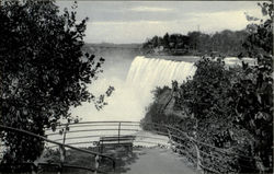 American Falls Showing Luna Island Postcard