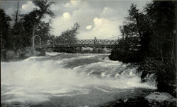 Rapids Under Bridge To Third Sister Island Postcard