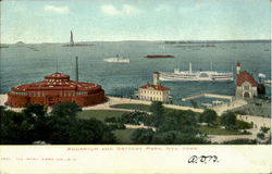 Aquarium And Battery Park Postcard