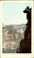 Glacier Point And South Dome, Yosemite Valley Yosemite National Park Postcard Postcard