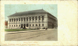 Boston Public Library Postcard