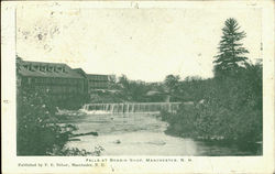 Falls At Bobbin Shop Manchester, NH Postcard Postcard