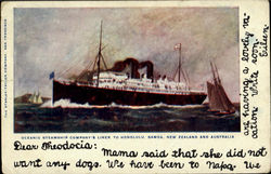 Oceanic Steamship Company's Liner Boats, Ships Postcard Postcard