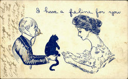 I Have A Feline For You Postcard