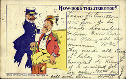 How Does This Strike You? Comic, Funny Postcard Postcard