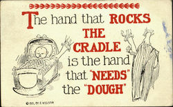 The hand that rocks the cradle Postcard