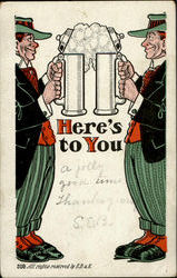 Here's To You Postcard