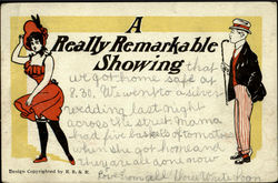 A Really Remarkable Showing Comic, Funny Postcard Postcard