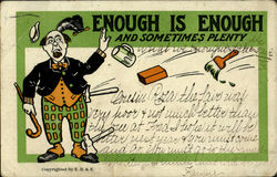 Enough Is Enough And Sometimes Plenty Postcard