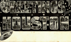 Greetings From Houston Postcard