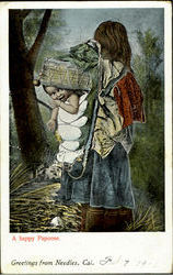 A Happy Papoose Postcard