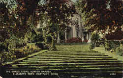 The Grass Steps, Sunken Garden, Elizabeth Park Hartford, CT Postcard Postcard