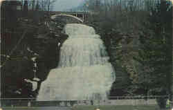 Chequagah Falls (Roaring Waters) Montour Falls, NY Postcard Postcard