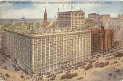 Chicago Business Center Marshall Field & Co. Retail Store Postcard