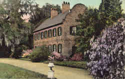 South Wing of Tudor Mansion, Middleton Place Gardens Postcard