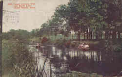 Canal between Fisk and Reeds Lake Grand Rapids, MI Postcard Postcard