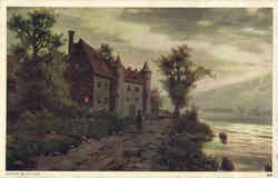 Castle by a River Postcard