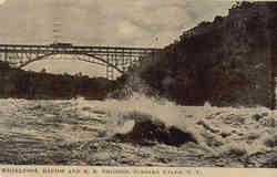 Whirlpool Rapids and R. R. Bridges Postcard