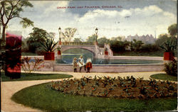 Union Park And Fountain Postcard