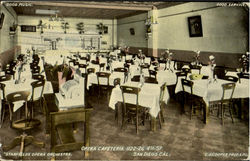 Opera Cafeteria, 1122-26 4th St San Diego, CA Postcard Postcard