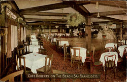 Café Roberts On The Beach Postcard