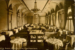 Dining Room Olympic Club Postcard