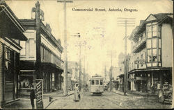 Commercial Street Astoria, OR Postcard Postcard