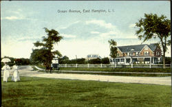 Ocean Avenue Long Island Postcard