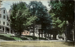 Main St, Cor. Waukewan St Meredith, NH Postcard Postcard