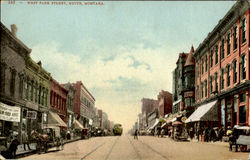 West Park Street Butte, MT Postcard Postcard