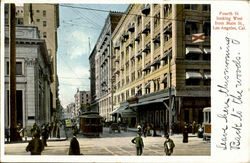 Fourth St. Looking West From Main St Postcard