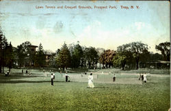 Lawn Tennis And Croquet Grounds, Prospect Park Postcard