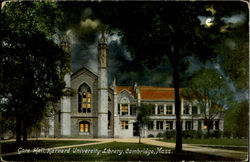 Gore Hall, Harvard University Library Postcard