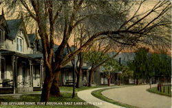 The Officers Home Postcard