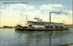 Missouri River Scene Kansas City, MO Postcard Postcard