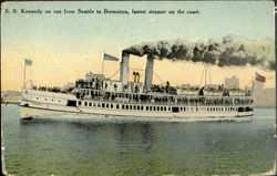 S. S. Kennedy On Run From Seattle To Bremerton Postcard