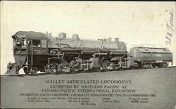 Mallet Articulated Locomotive Postcard