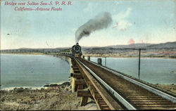 Bridge Over Salton Sea Postcard