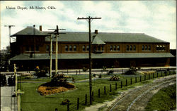 Union Depot McAlester, OK Postcard Postcard